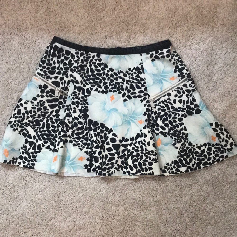 Zara mini skirt with zippers